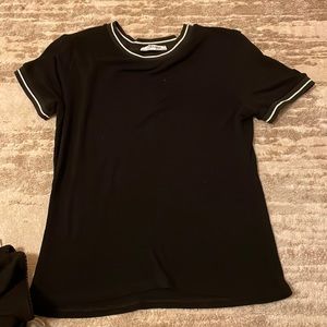 Zara short sleeve top size medium